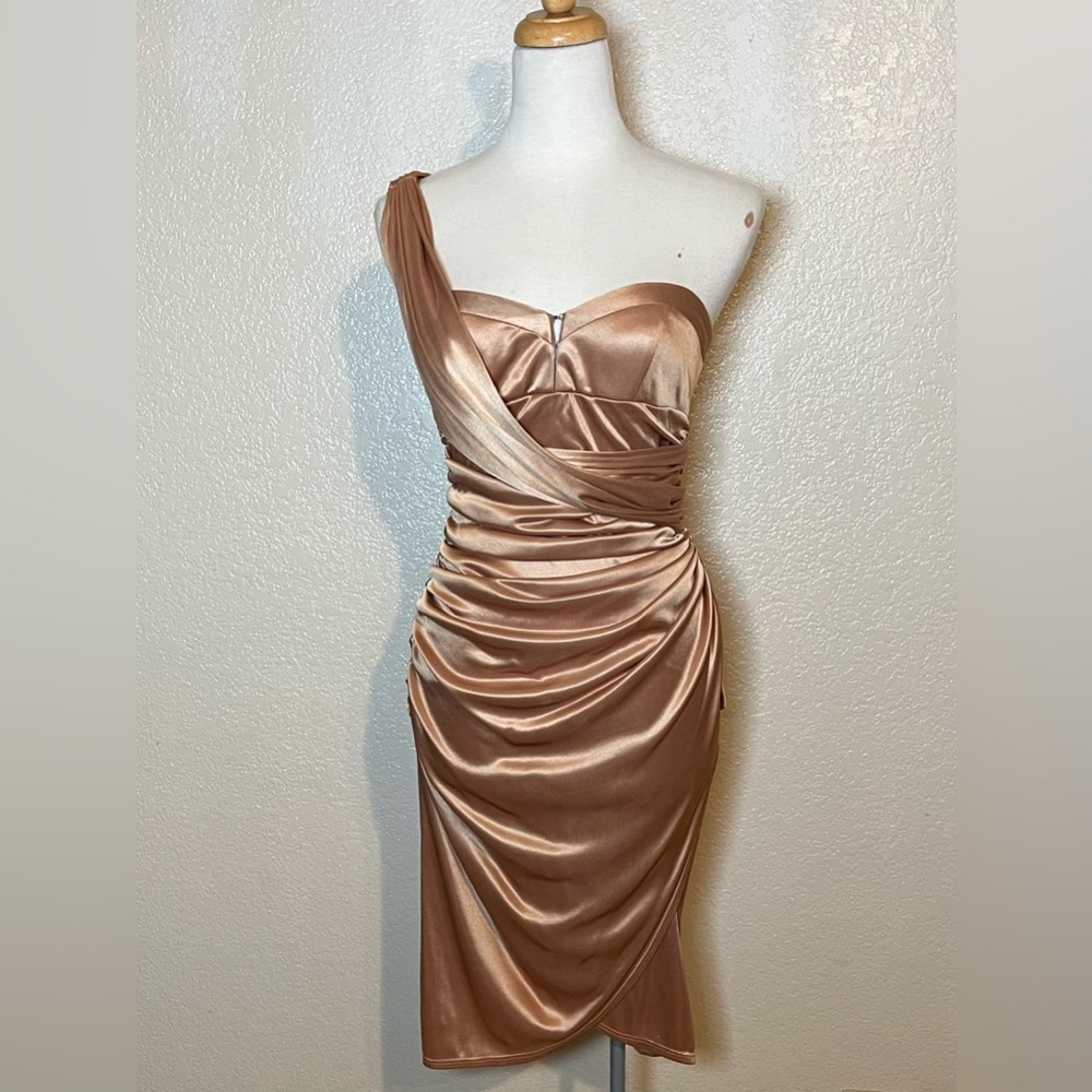 Alexa Admor champagne dress 2/$40